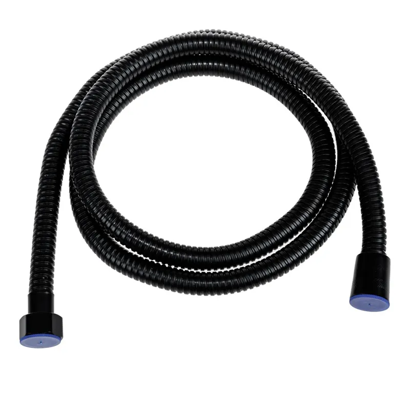 Furtun spiralat pentru dus, otel, 1/2 inch, 1.5 m, negru