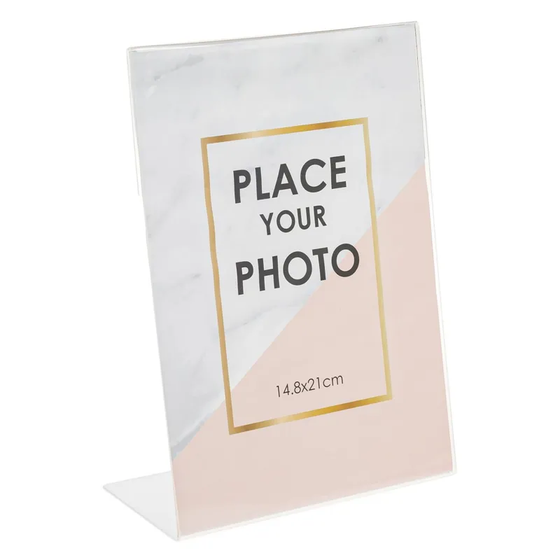 Ramă foto decorativă transparentă 14.8x21cm - Design Modern