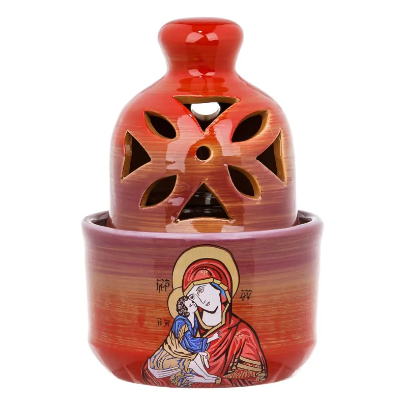 Candela Ceramică Decorativă Sfânta Maria cu Bebelus
