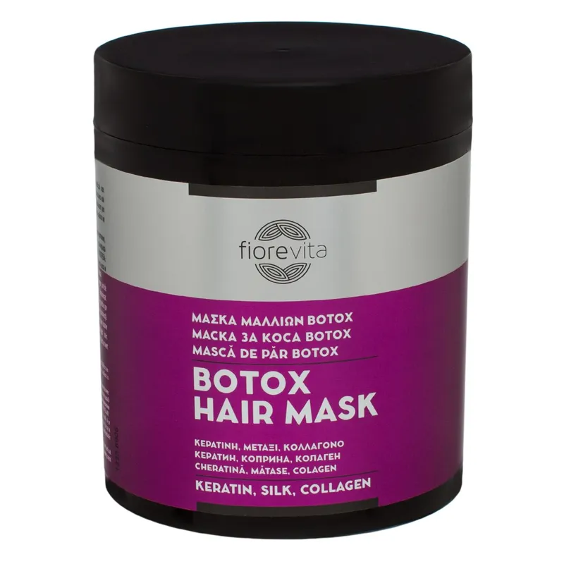 Mască de păr cu Botox, Keratină, Mătase și Colagen, 1L