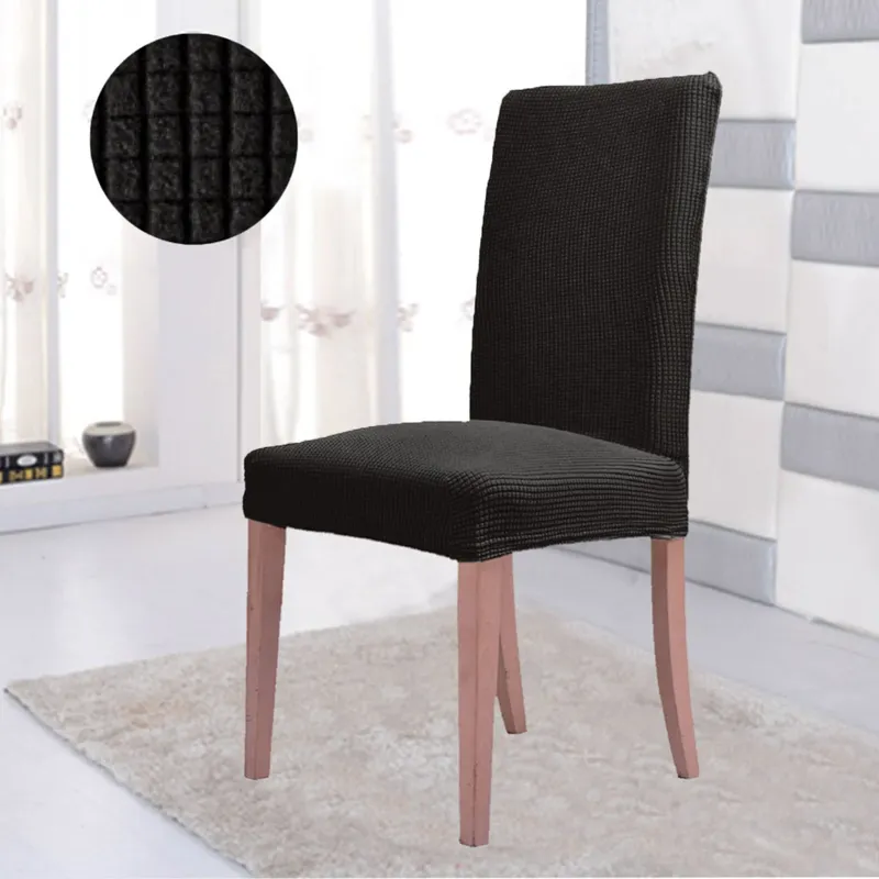 Husă Decorativă Elastică pentru Scaun, Mini, Neagră