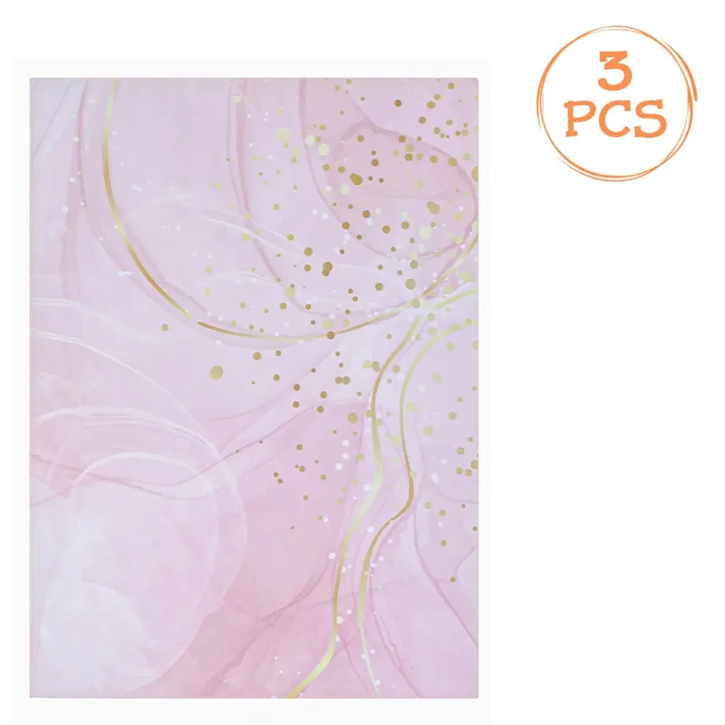 Hartie parfumata pentru sertare, Set 3 buc, Roz, 59x43cm