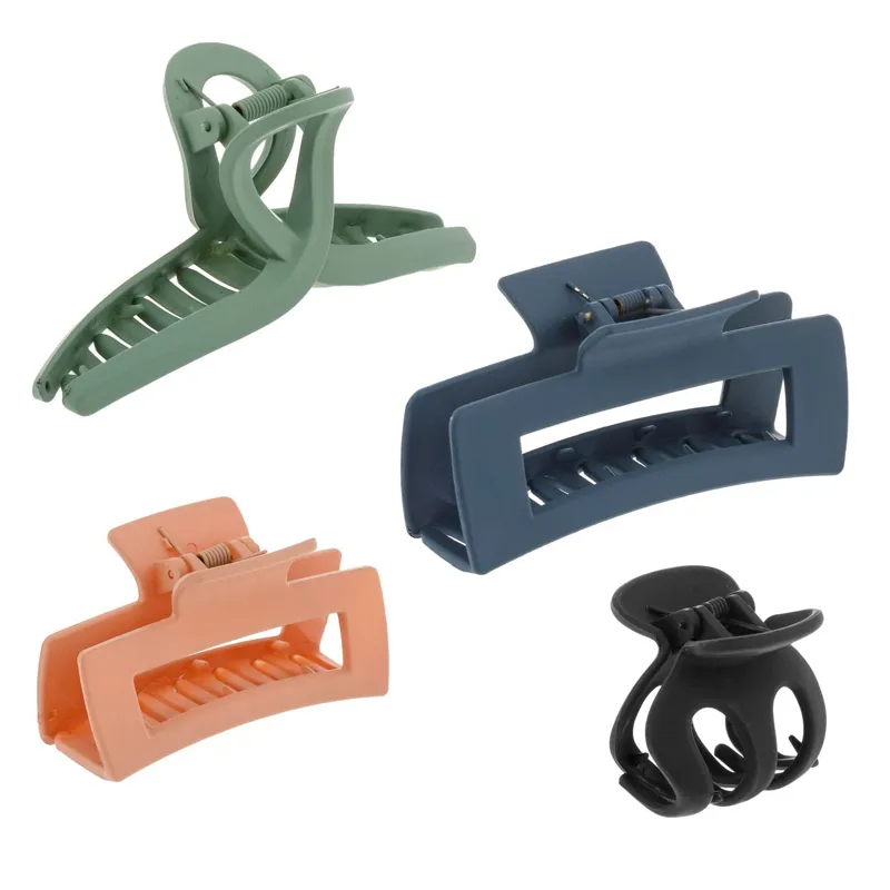 Set de clame pentru păr femei multicolor mat