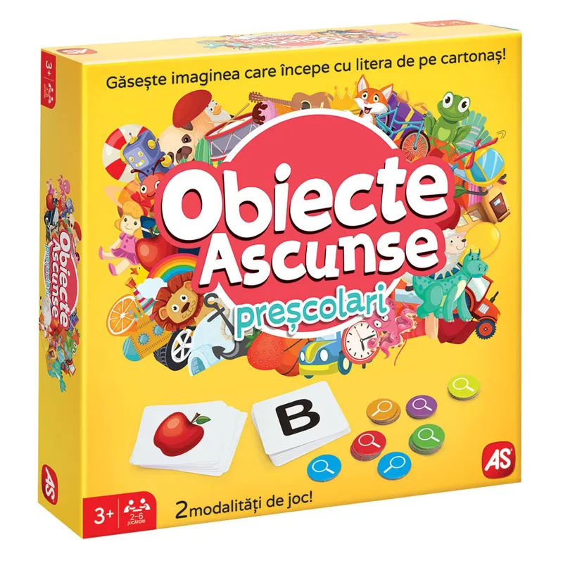 Joc de Societate Obiecte Ascunse, 2-4 Jucatori, 3+ Ani