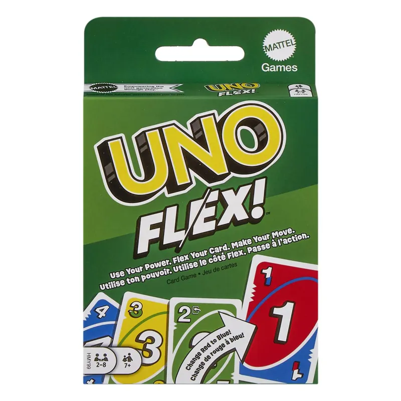 Joc de cărți UNO Flex, Multicolor, 1 set