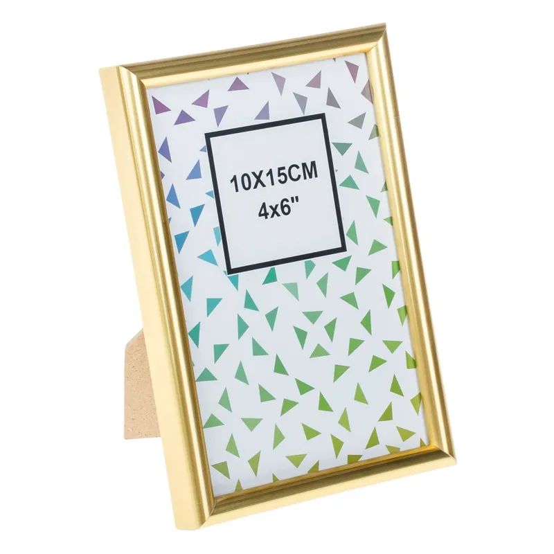 Ramă foto decorativă aurie 10x15 cm pentru masă sau perete