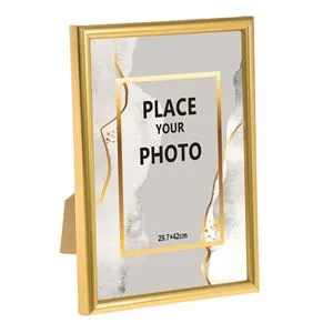 Rama foto decorativa aurie 30x42cm, metal, pentru perete