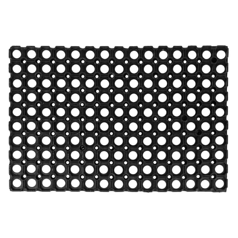 Covoras de intrare din cauciuc perforat negru 60x40 cm