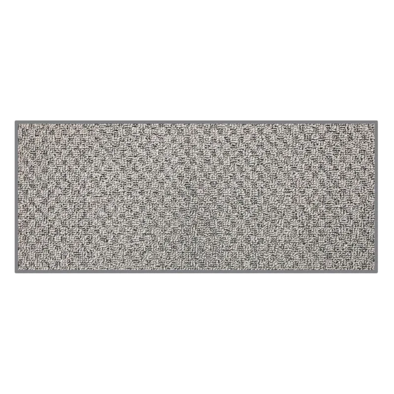 Covor gri cu model reliefat 130x80 cm pentru hol și cameră
