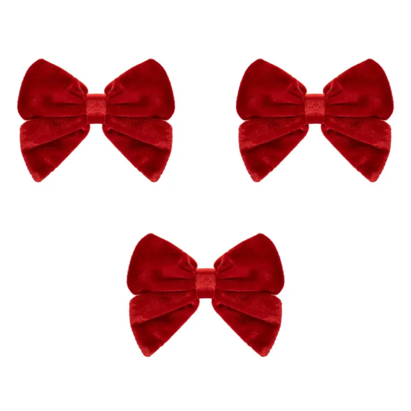 Fundite Decorative Rosii Catifelate pentru Decorațiuni de Crăciun