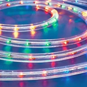Furtun LED multicolor pentru decorarea spațiilor exterioare cu lumină fixă