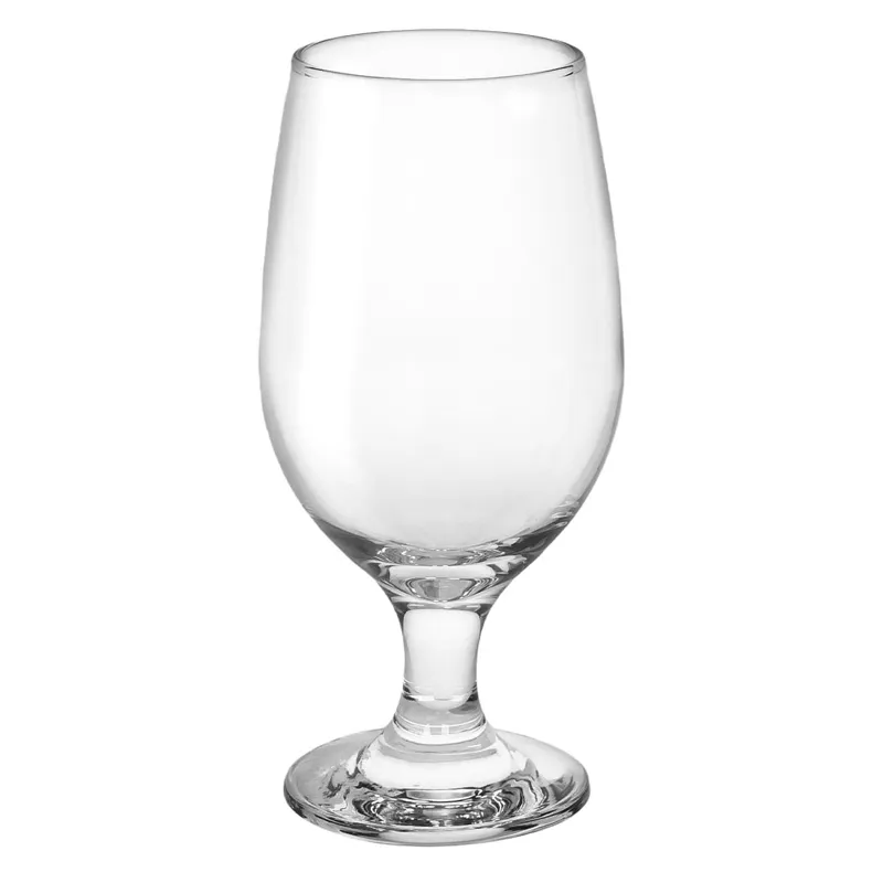 Pahar pentru bere din sticlă transparentă cu picior