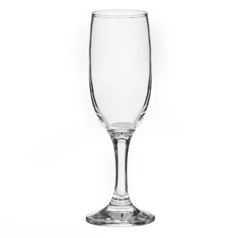 Pahar din sticlă pentru șampanie transparent 190 ml