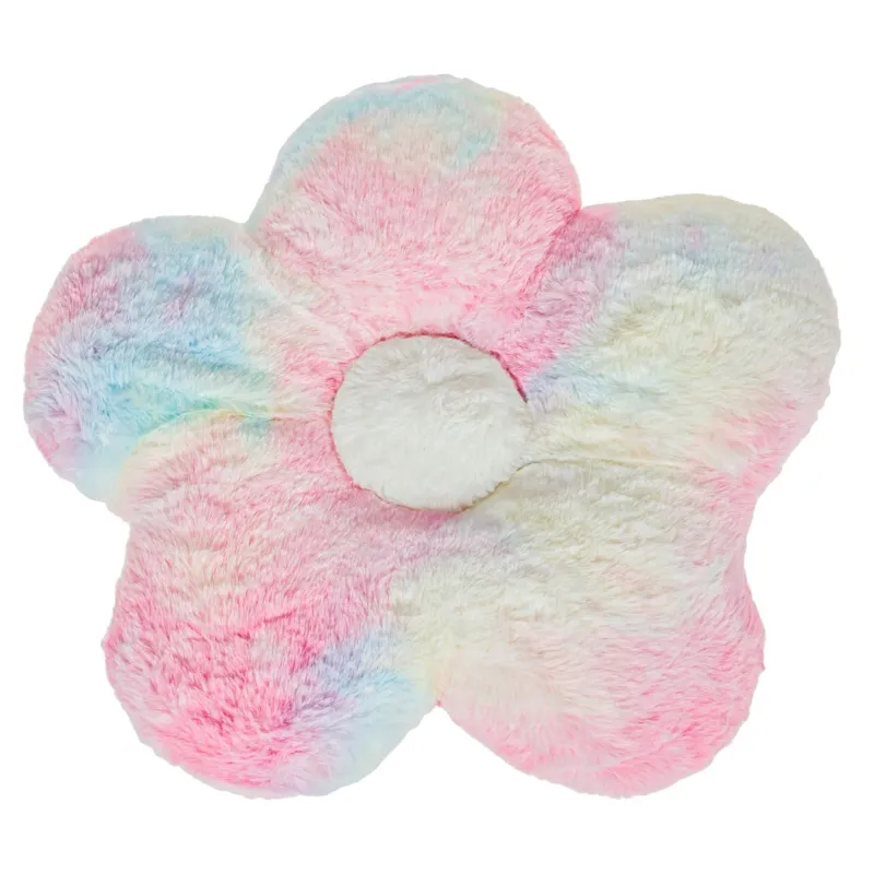 Pernă decorativă formă de floare Tie Dye, 40 cm