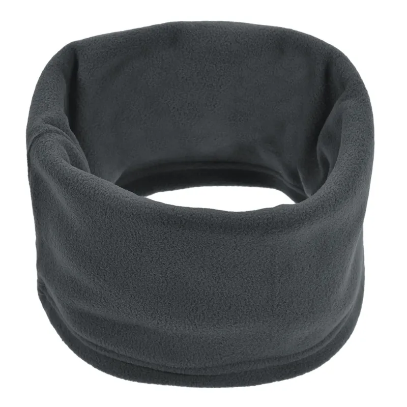 Fular Circular Fleece Antracit cu Siret pentru Bărbați