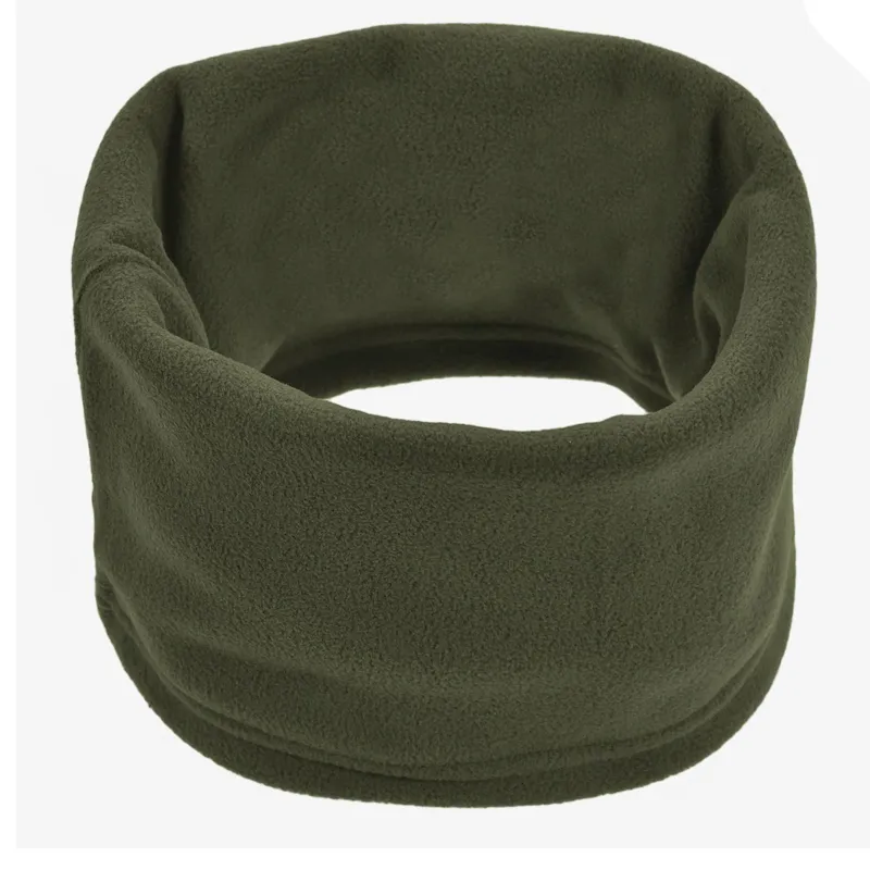 Fular circular fleece kaki cu șiret pentru bărbați