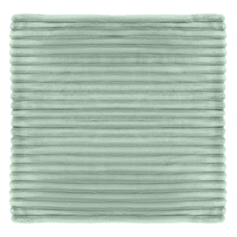 Față de Pernă Decorativă de Iarnă din Flanel, Verde Mentă, 45x45 cm