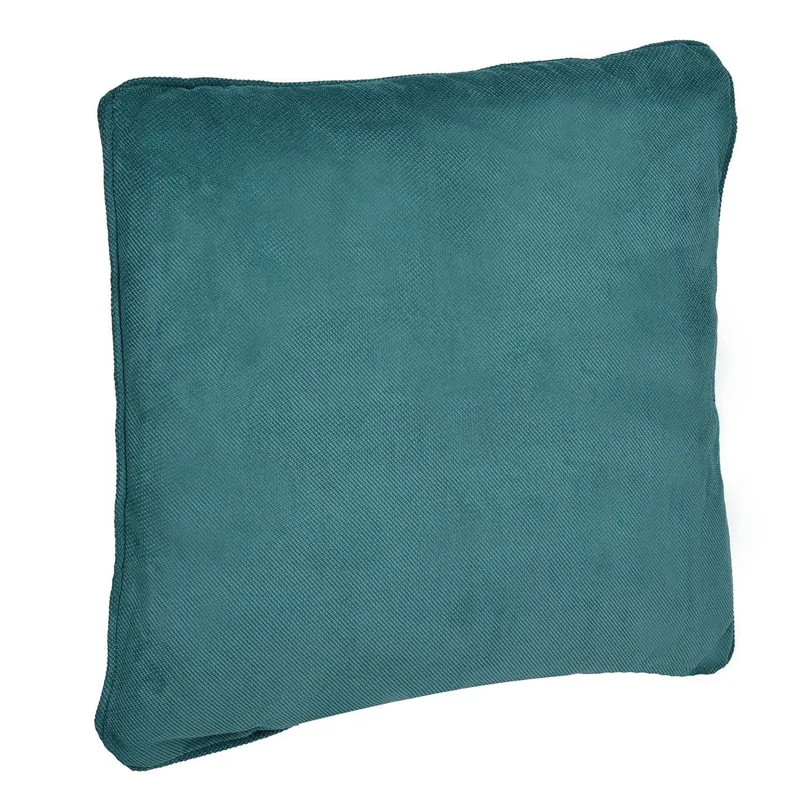 Pernă Decorativă Reliefată Culoare Petrol 50x50cm Poliester