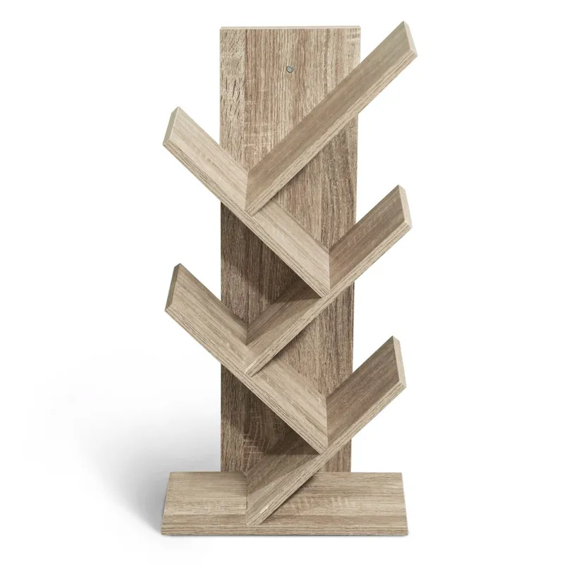 Etajera din lemn MDF cu 5 rafturi, design arbor, 30x17x59cm