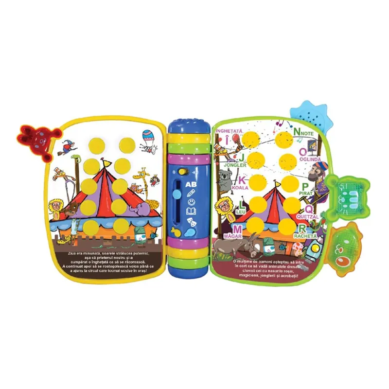Carte muzicală interactivă pentru copii, Multicolor, 7 funcții educative