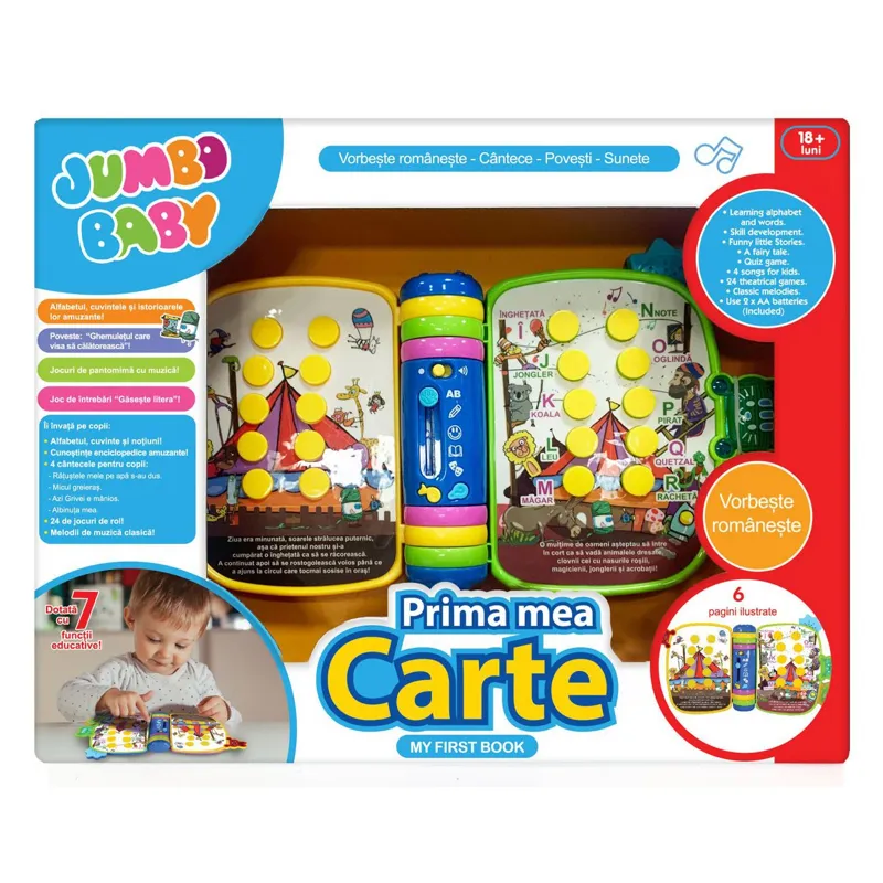 Carte muzicală interactivă pentru copii, Multicolor, 7 funcții educative – poza 3