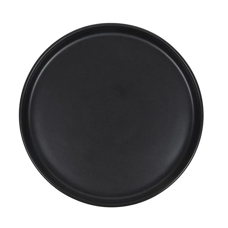 Farfurie pentru fructe din ceramică neagră Ø19cm