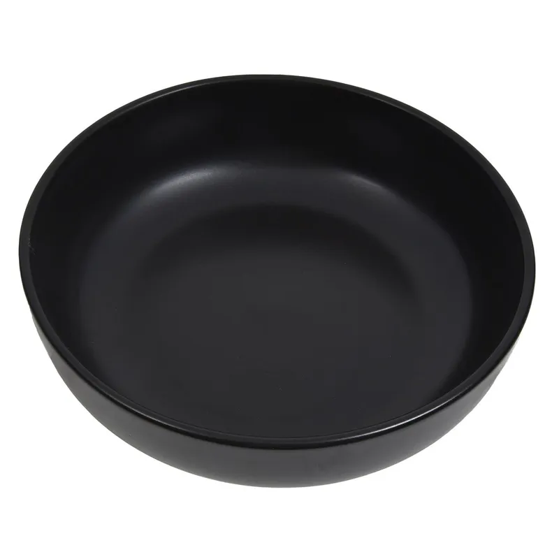 Bol adânc ceramic, Negru, 1.1L