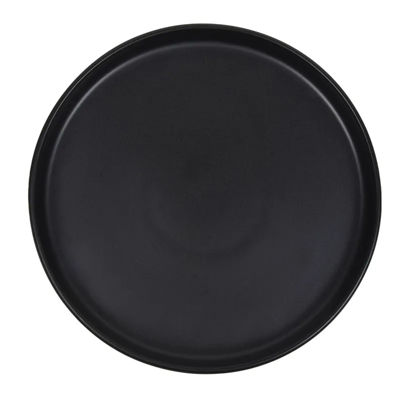 Farfurie pentru fructe din ceramică neagră, diametru 26.5cm