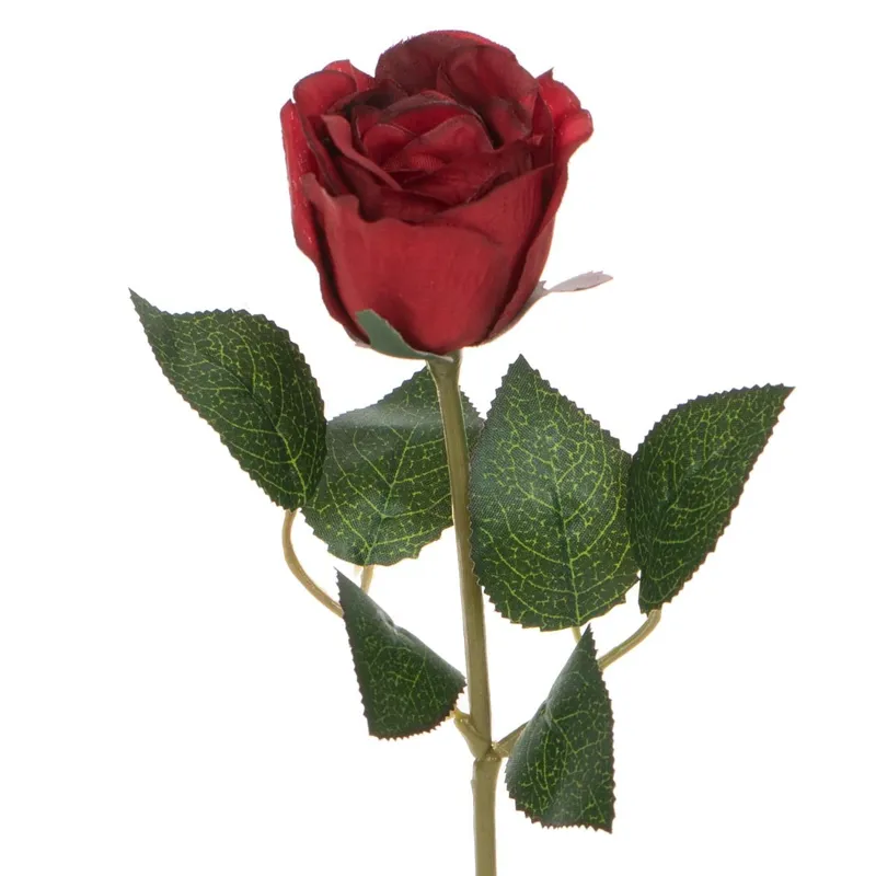 Trandafir artificial roșu, 30 cm