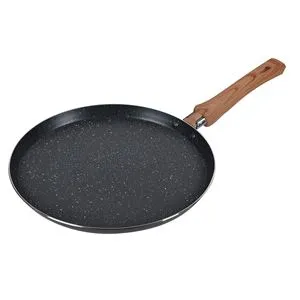 Tigaie neaderentă pentru clătite, diametru 26 cm, mâner efect lemn