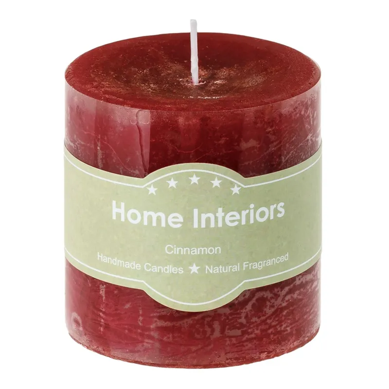 Lumanare Parfumata Bordo cu Aroma de Scortisoara Ø6.5x7cm