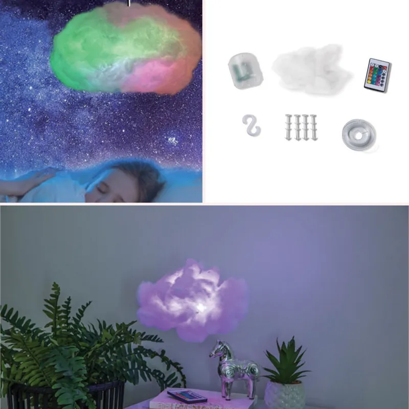 Lampa Nor DIY Multicoloră cu LED și Telecomandă