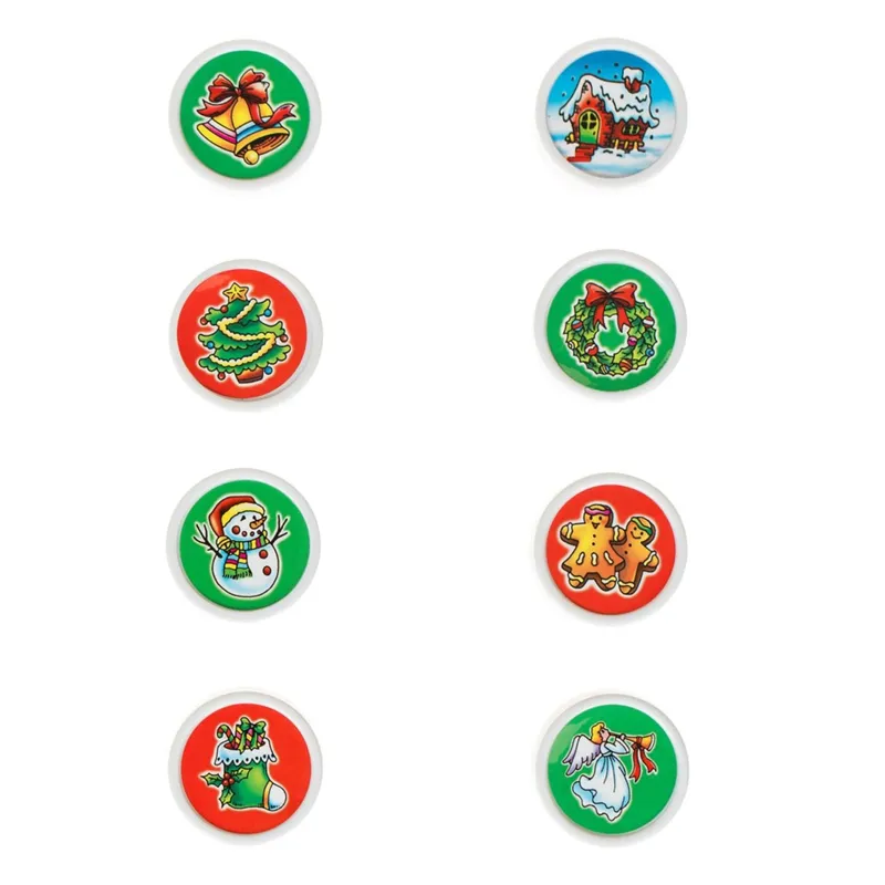 Ștampilă Rotundă Crăciun cu Modele Festive pentru Decorațiuni – poza 3