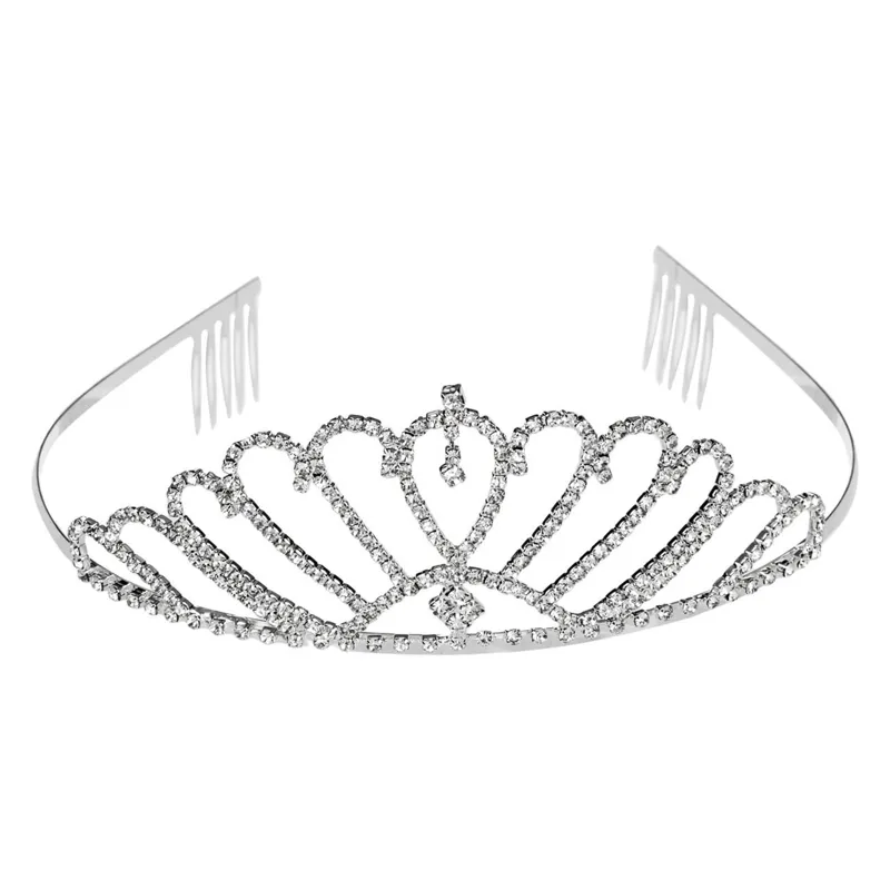 Coroană Realistă Mare pentru Prințese în Argintie