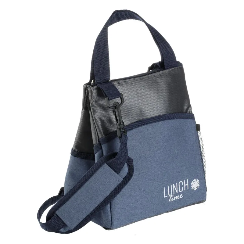 Geanta Izotermă Textilă pentru Hrana - Model Blue Jean Antracit 8L