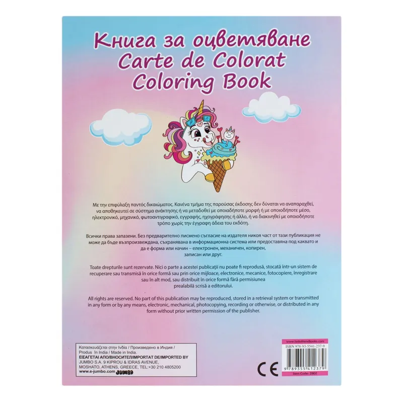 Carte de colorat A4 cu zăpada și lebada – poza 4