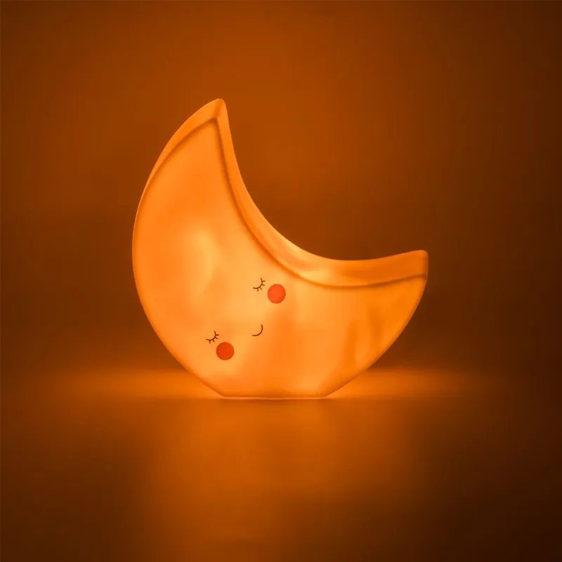Lampa de veghe Luna, 13.5x4.3x13.5cm, Portocalie