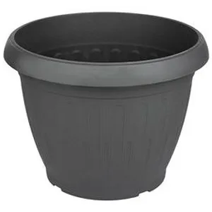 Ghiveci din plastic pentru flori de culoare antracit – poza 3
