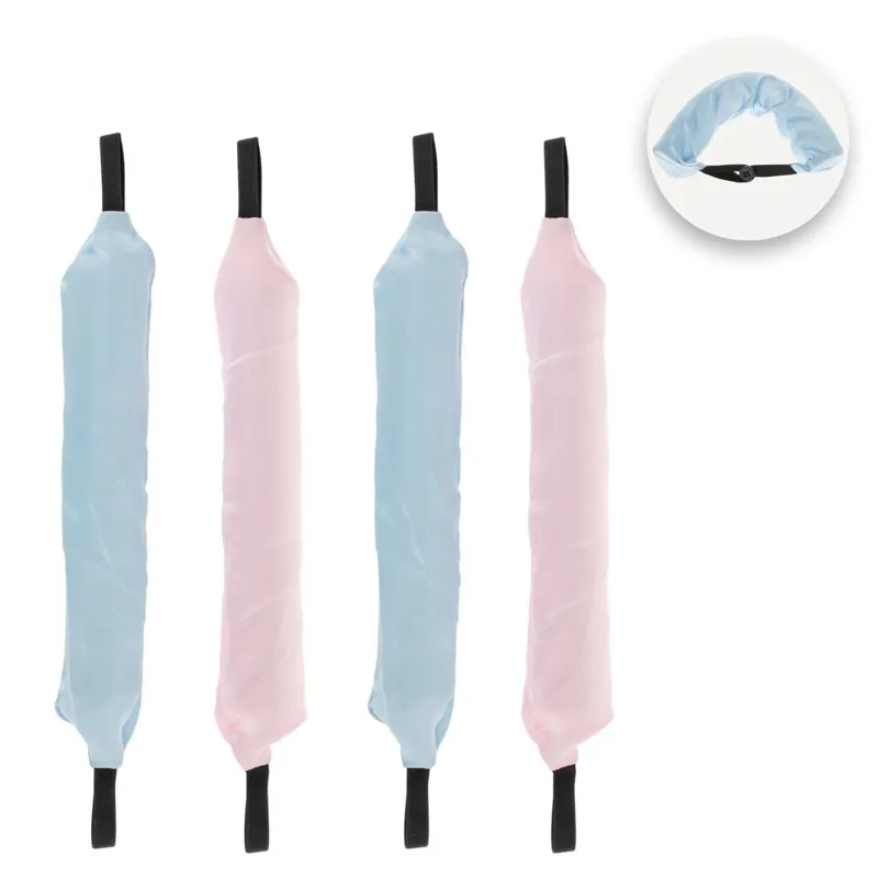 Set Bigudiuri 19cm - 4 bucăți Albastru și Roz