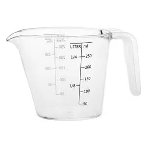 Cana de masura, 250 ml, Plastic transparent