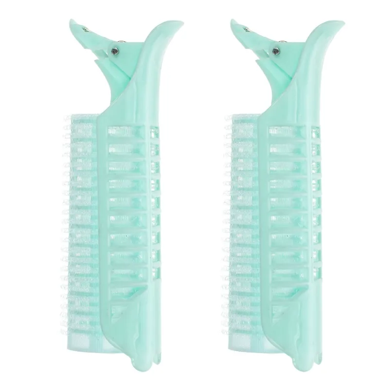 Bigudiuri cu Scai și Clips, Verde Menta, 11 cm, 2 bucăți