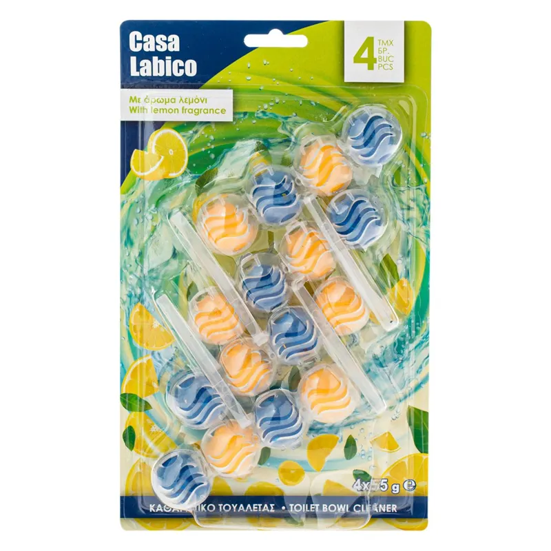Odorizant toaletă cu aromă de lămâie, 4 bucăți