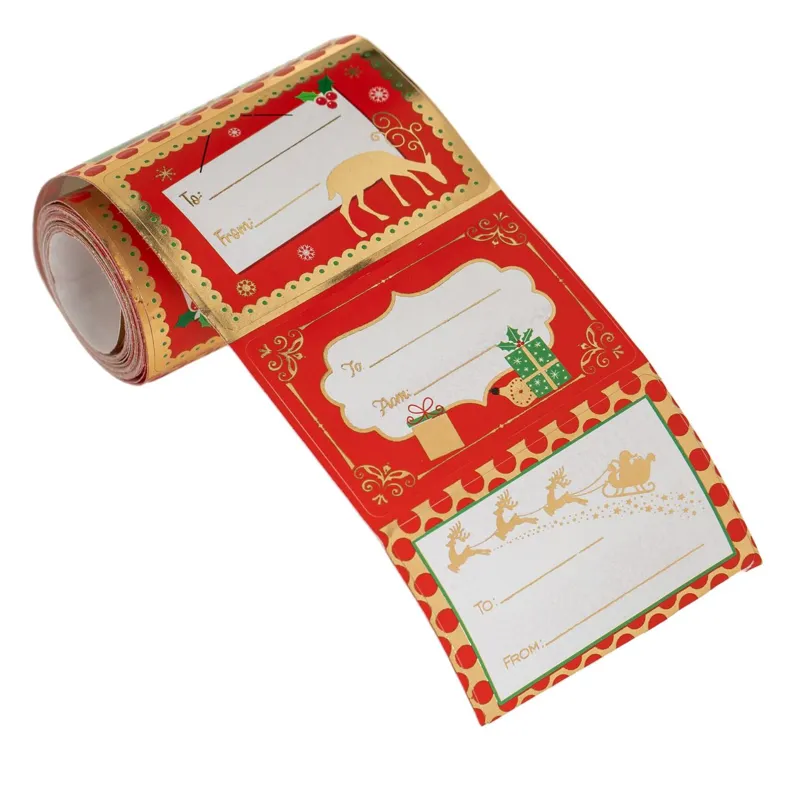 Etichete Autocolante pentru Cadouri, 6.5x4cm, 60 buc