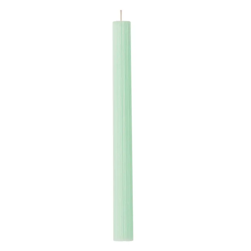 Lumanare Parfumata Verde Menta cu Dungi pentru Sfesnic