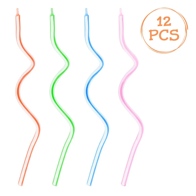 Lumanari Multicolor Zi de Nastere Ondulate Set de 12 buc