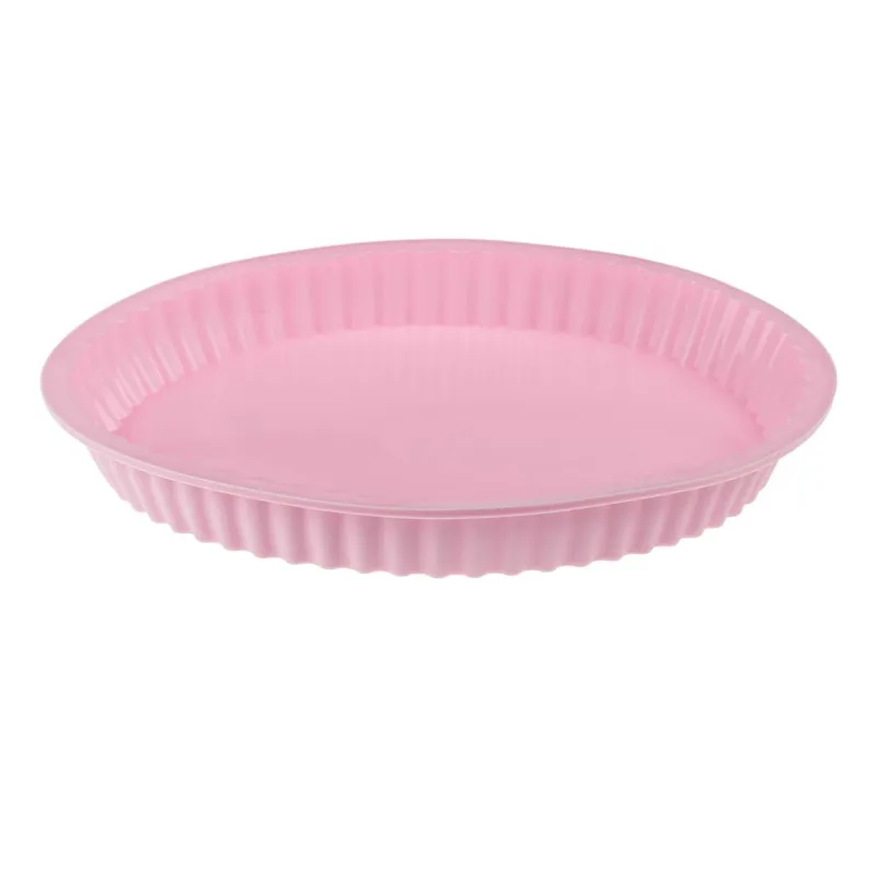 Formă Silicon Tarta Roz Diametru 26 cm pentru Cuptorul și Mașina de Spălat Vase