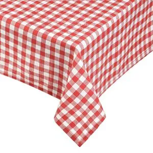 Fata de masa in carouri rosii, 240x140 cm