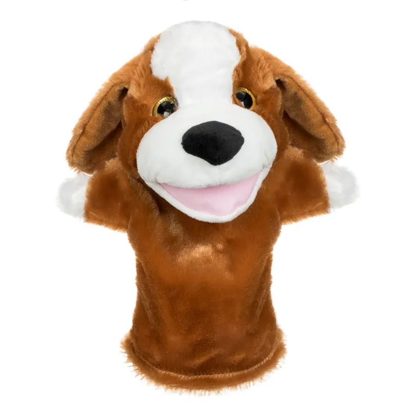 Figurină din Plus Câine Maro pentru Teatru de Păpuși 28cm