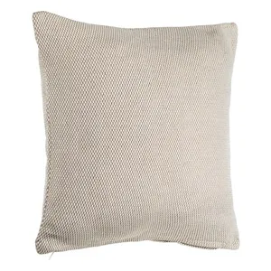 Fată de pernă decorativă, maro, cu model reliefat, 45x45 cm
