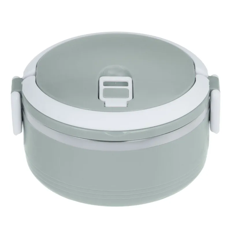 Caserolă Termică Rotundă Gri, Oțel Inoxidabil, 500ml